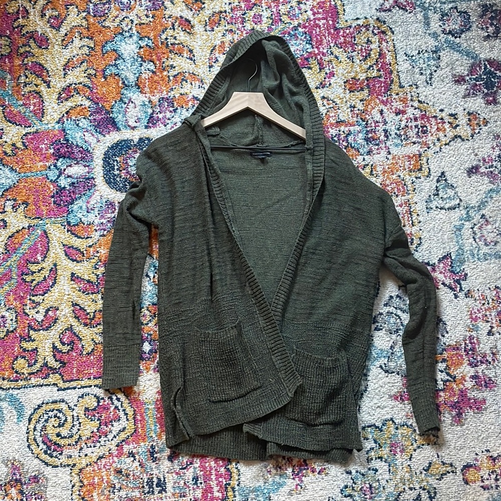 Green American Eagle Cardigan